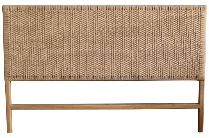 CABECERO CAMA TECA FIBRA 165X5,5X105 - Imagen 1