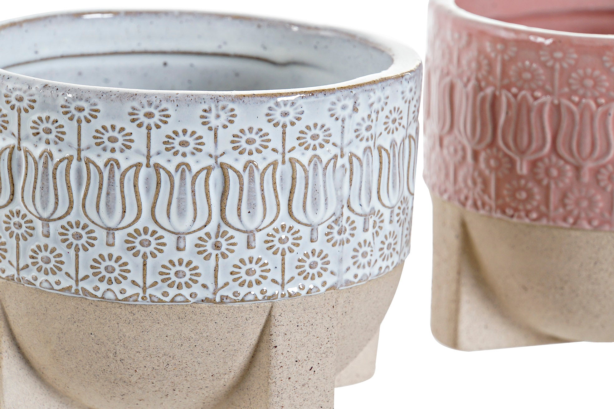 MACETA GRES 12X12X10 ENVEJECIDO 2 SURT. - Imagen 2