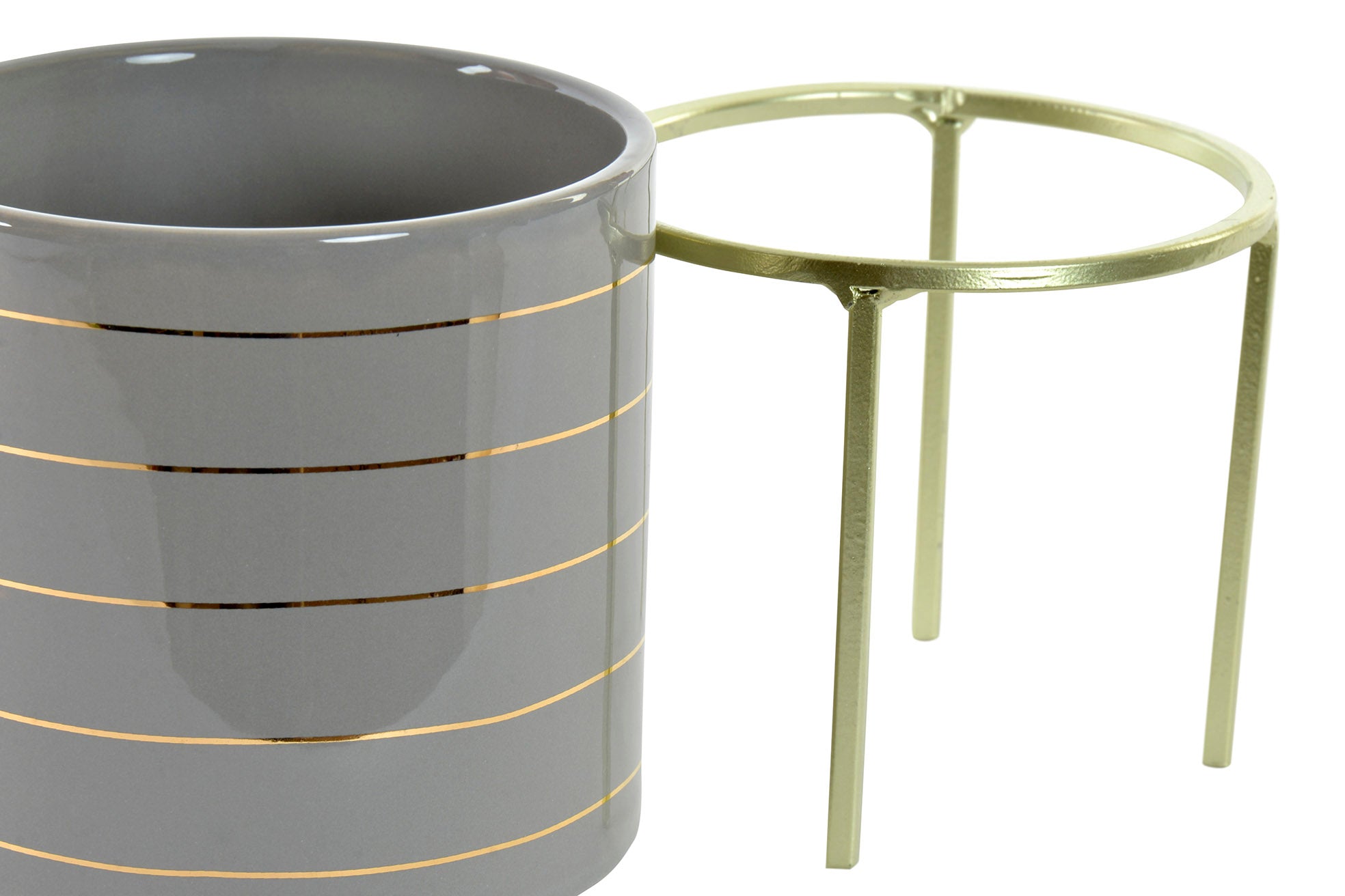 MACETERO CERAMICA 12,2X12,2X21 12,2 RAYAS 2 SURT. - Imagen 3