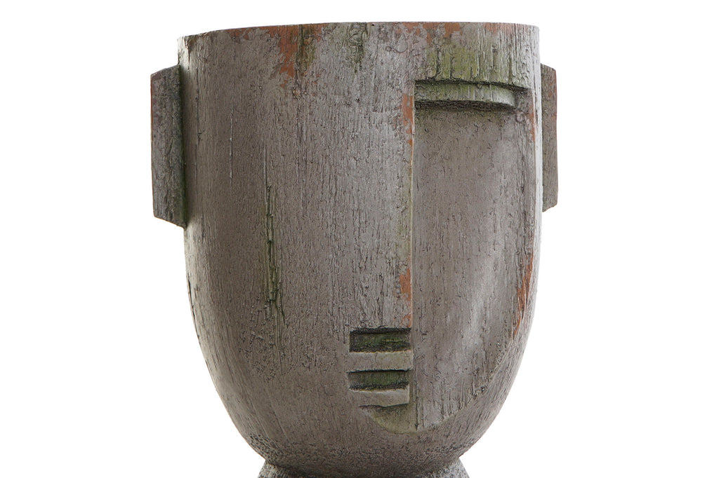 MACETERO FIBRA VIDRIO 26X23X34 CARA GRIS - Imagen 3