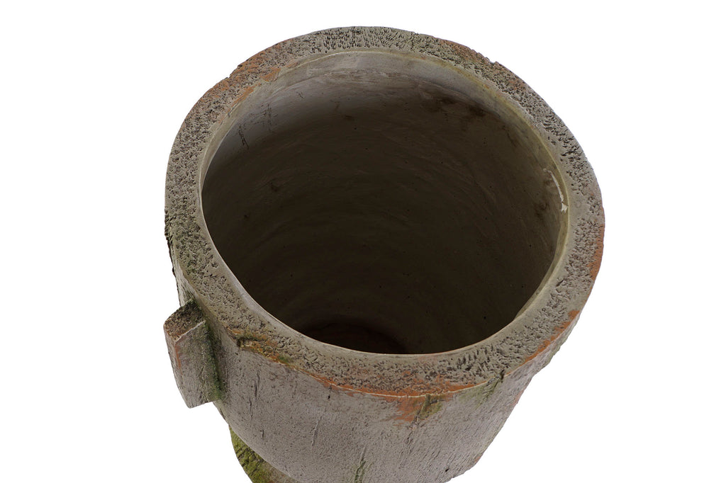 MACETERO FIBRA VIDRIO 26X23X34 CARA GRIS - Imagen 2