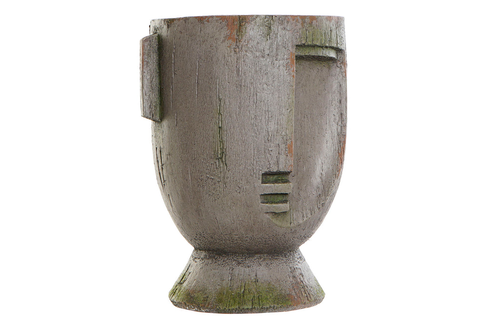 MACETERO FIBRA VIDRIO 26X23X34 CARA GRIS - Imagen 1