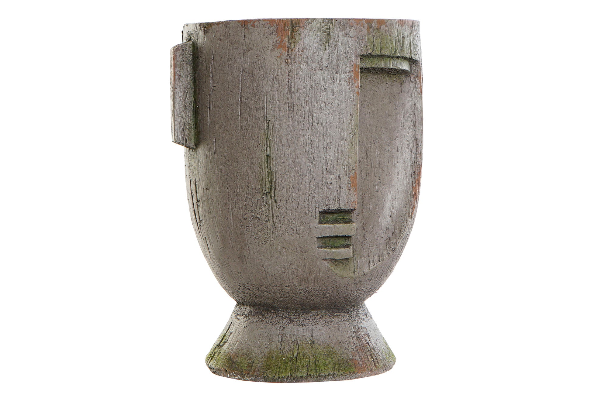 MACETERO FIBRA VIDRIO 26X23X34 CARA GRIS - Imagen 1