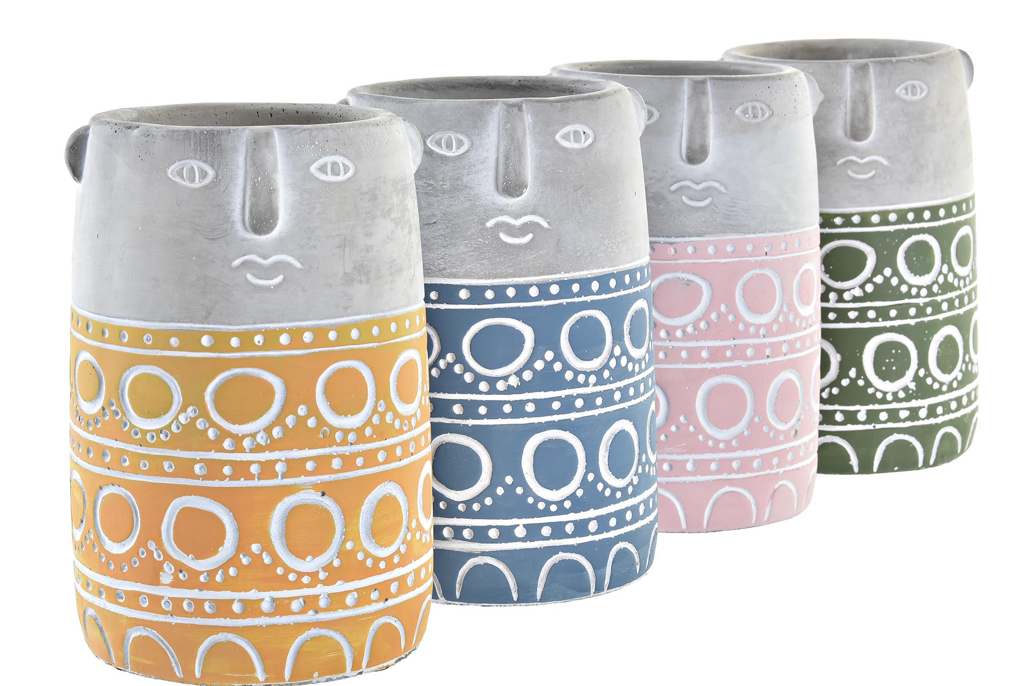 MACETERO CEMENTO 12X12X18 CARA 4 SURT. - Imagen 2