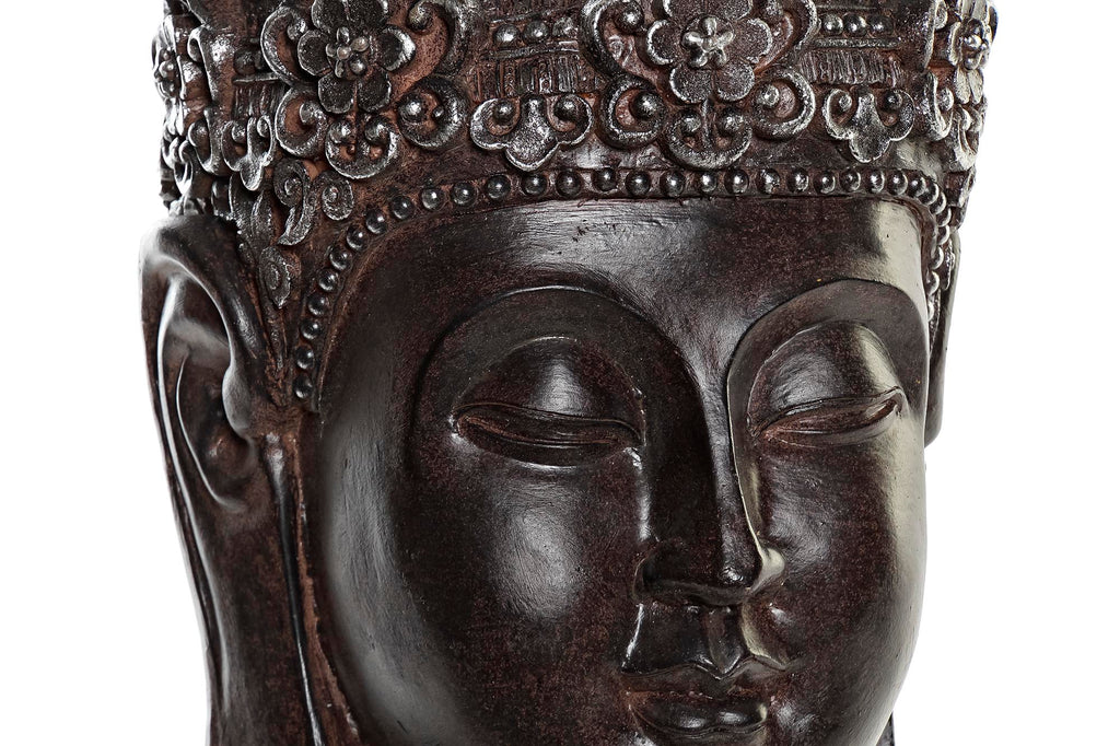 MACETERO RESINA 20,5X20X30 BUDA GRIS - Imagen 2