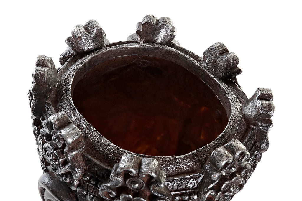 MACETERO RESINA 20,5X20X30 BUDA GRIS - Imagen 3