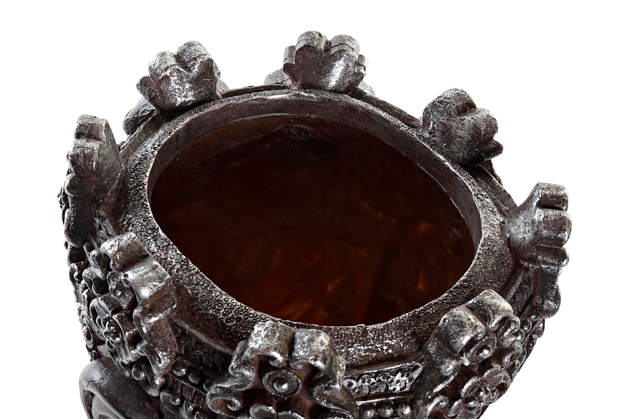 MACETERO RESINA 20,5X20X30 BUDA GRIS - Imagen 3