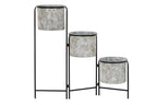 MACETERO METAL 82X25X81 DESGASTADO GRIS - Imagen 1