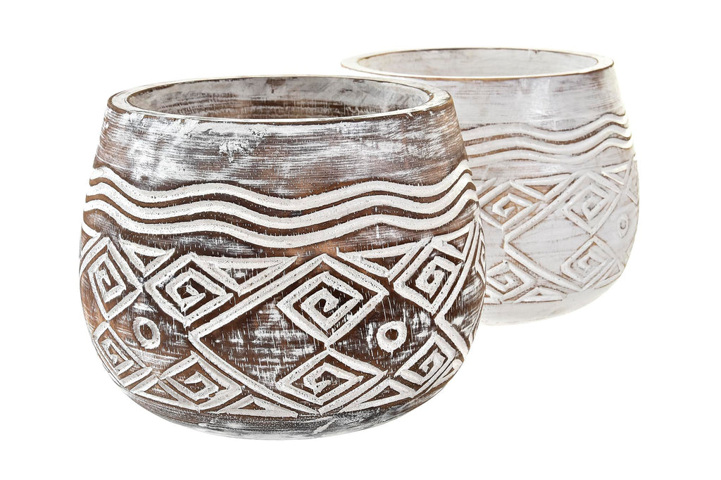 MACETERO ALBASIA 22X22X16 ENVEJECIDO 2 SURT. - Imagen 2