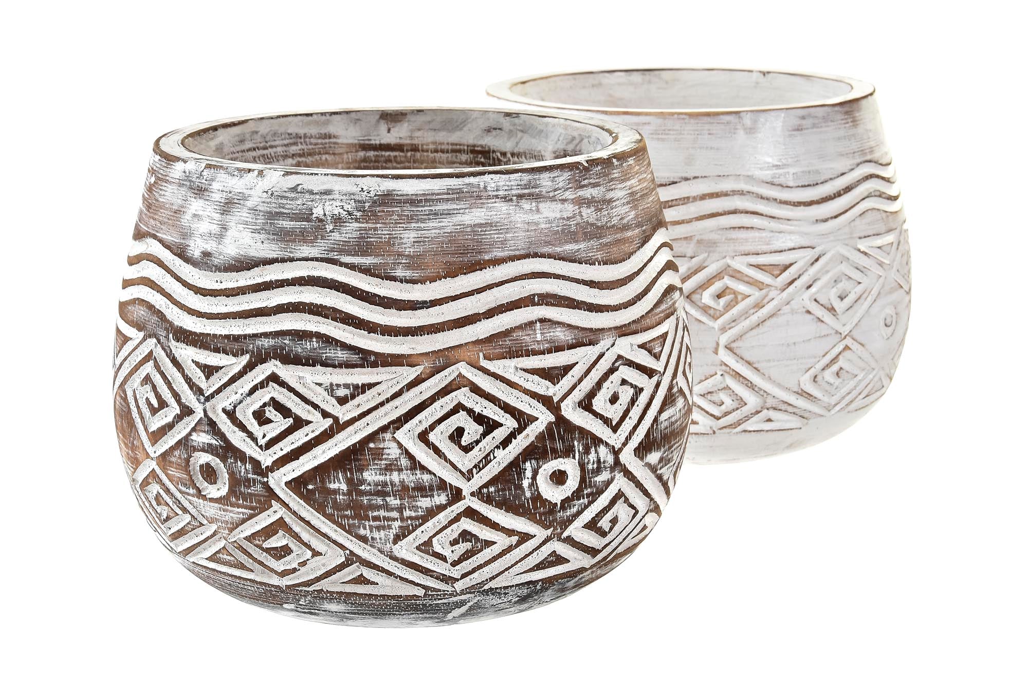 MACETERO ALBASIA 22X22X16 ENVEJECIDO 2 SURT. - Imagen 2