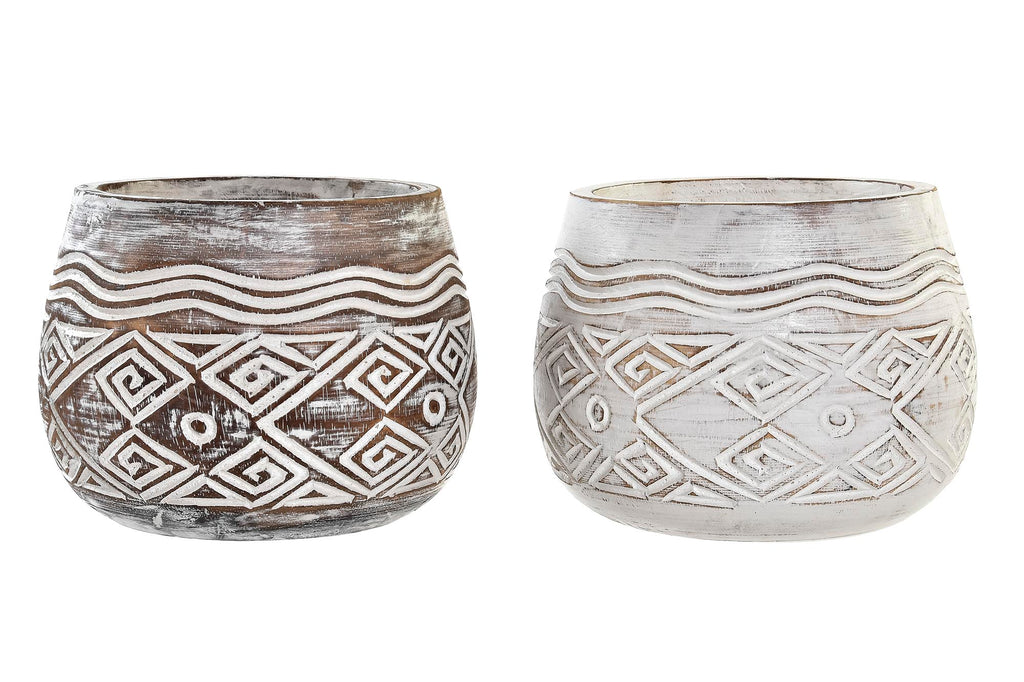 MACETERO ALBASIA 22X22X16 ENVEJECIDO 2 SURT. - Imagen 1