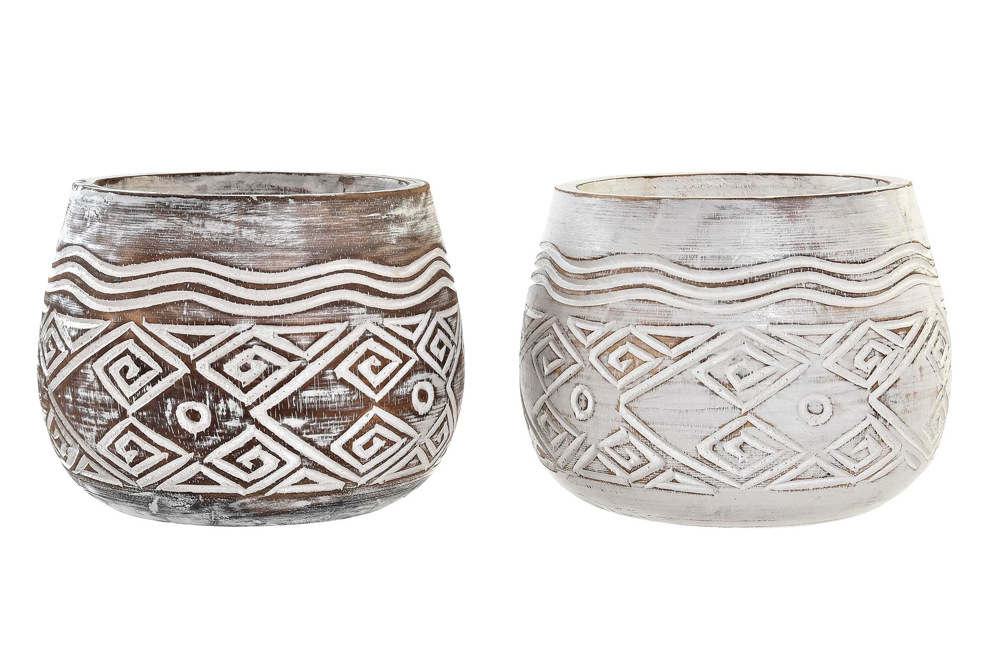 MACETERO ALBASIA 22X22X16 ENVEJECIDO 2 SURT. - Imagen 1