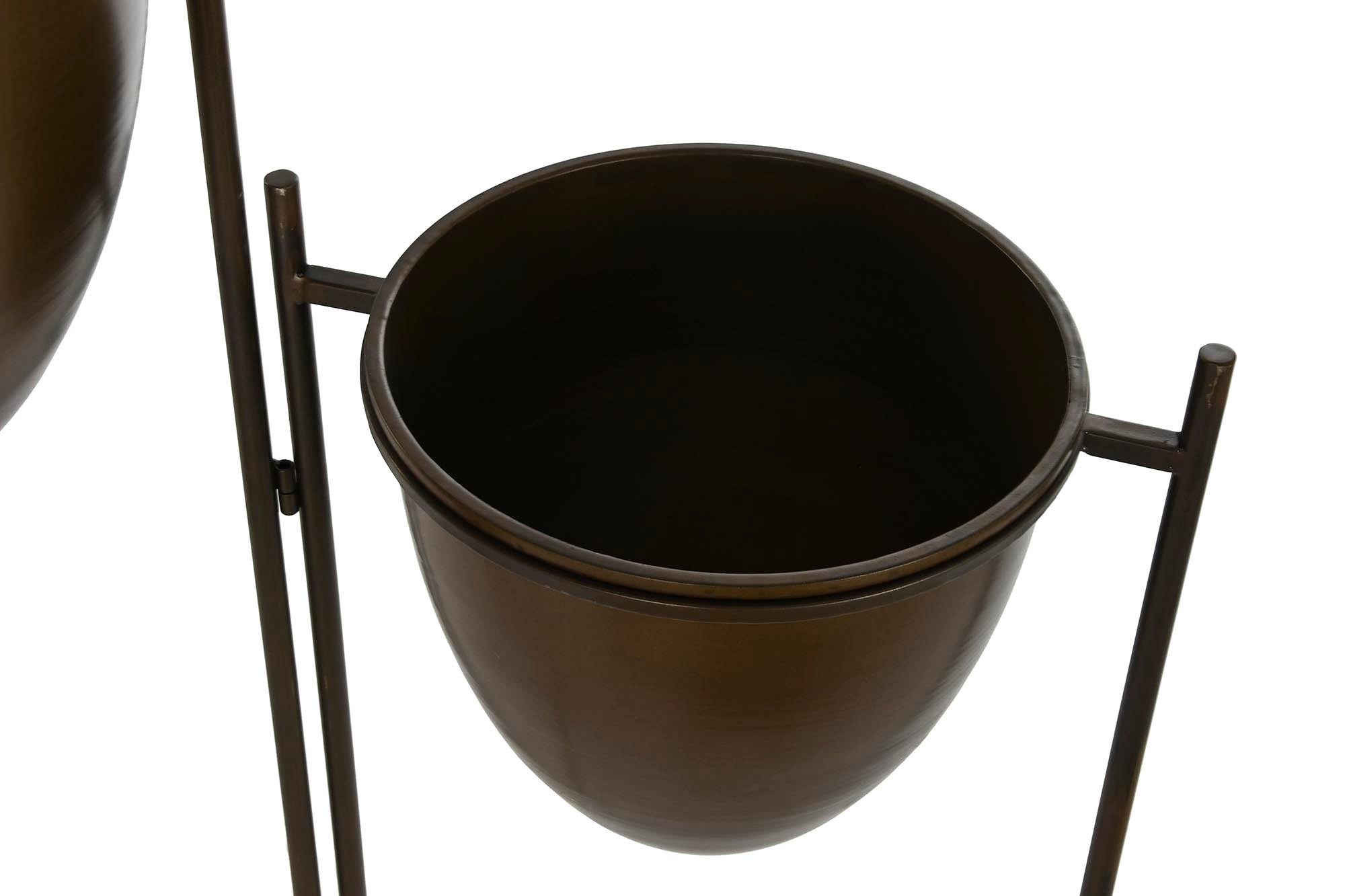 MACETERO METAL 35X26,5X105 COBRIZO - Imagen 2