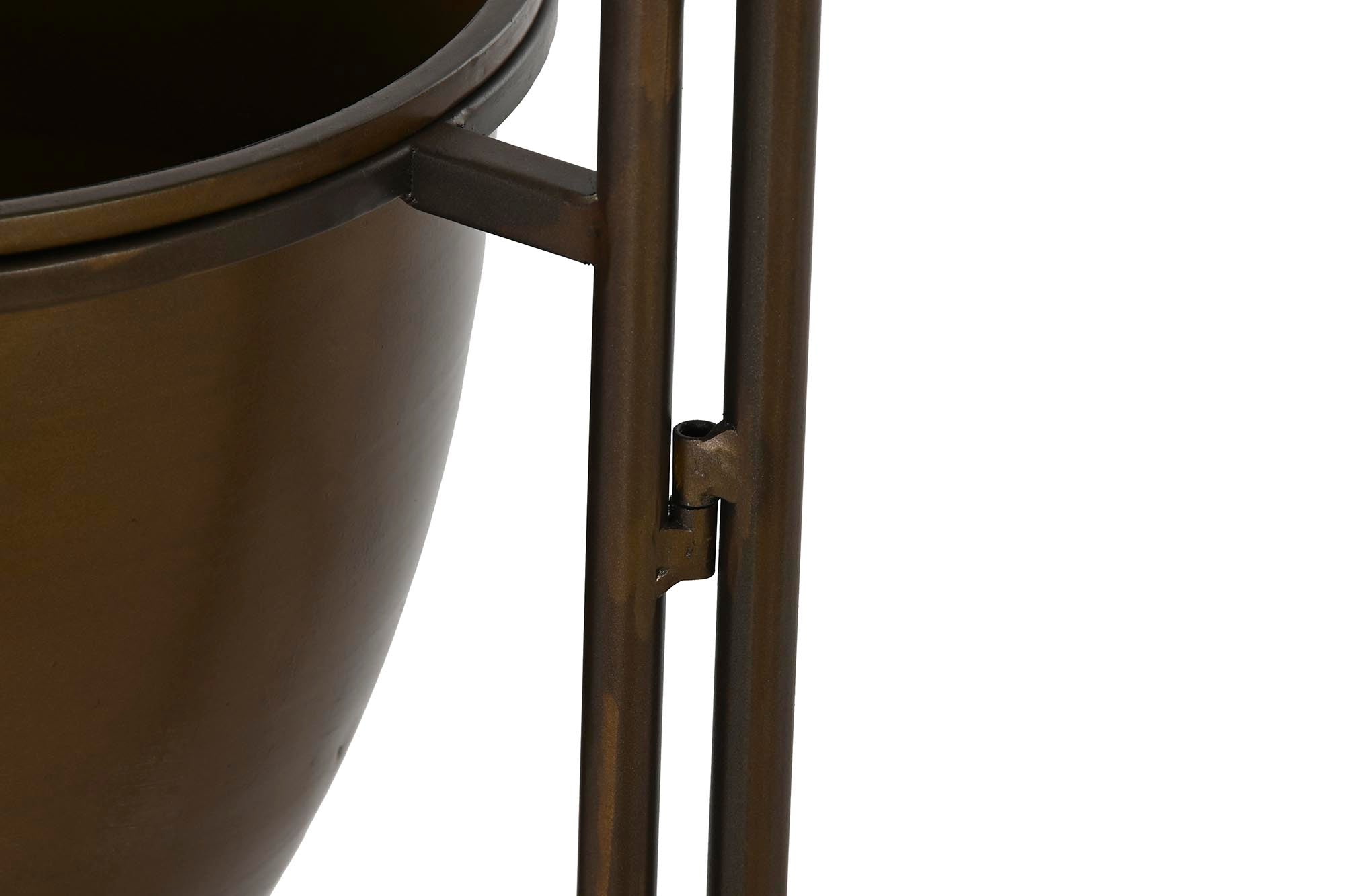 MACETERO METAL 35X26,5X105 COBRIZO - Imagen 3