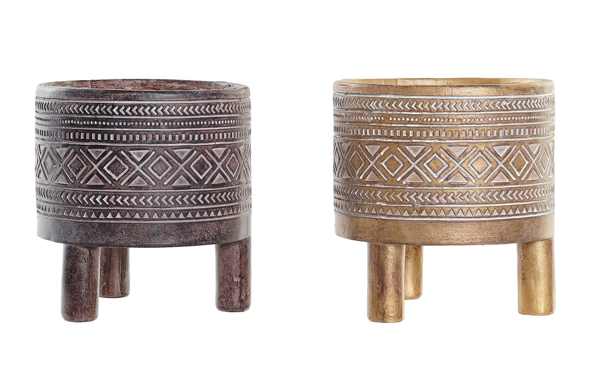 MACETERO RESINA 14X14X14,5 ETNICO 2 SURT. - Imagen 3