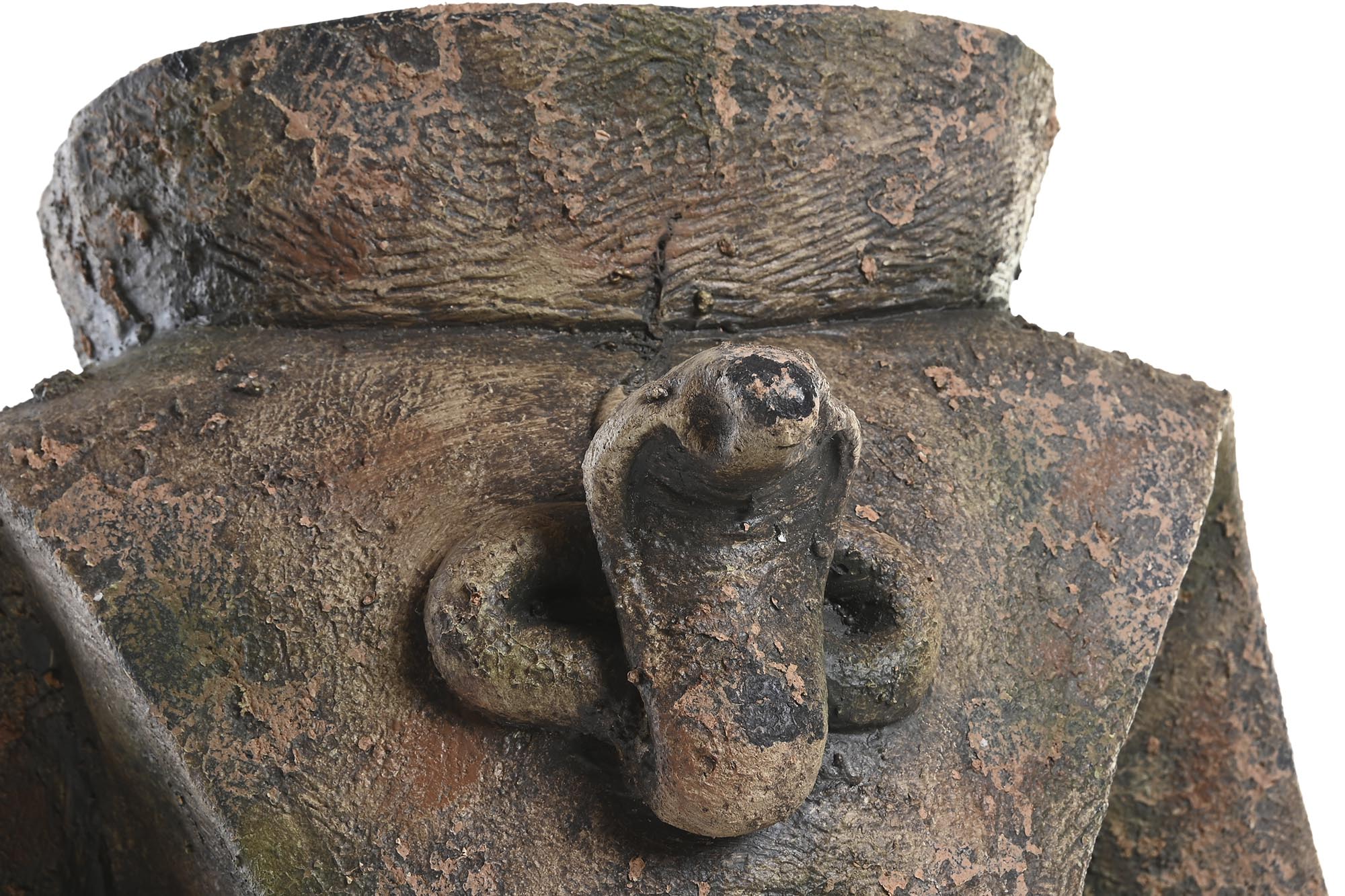 MACETERO MAGNESIA 39X26X51 PARED ENVEJECIDO GRIS - Imagen 1