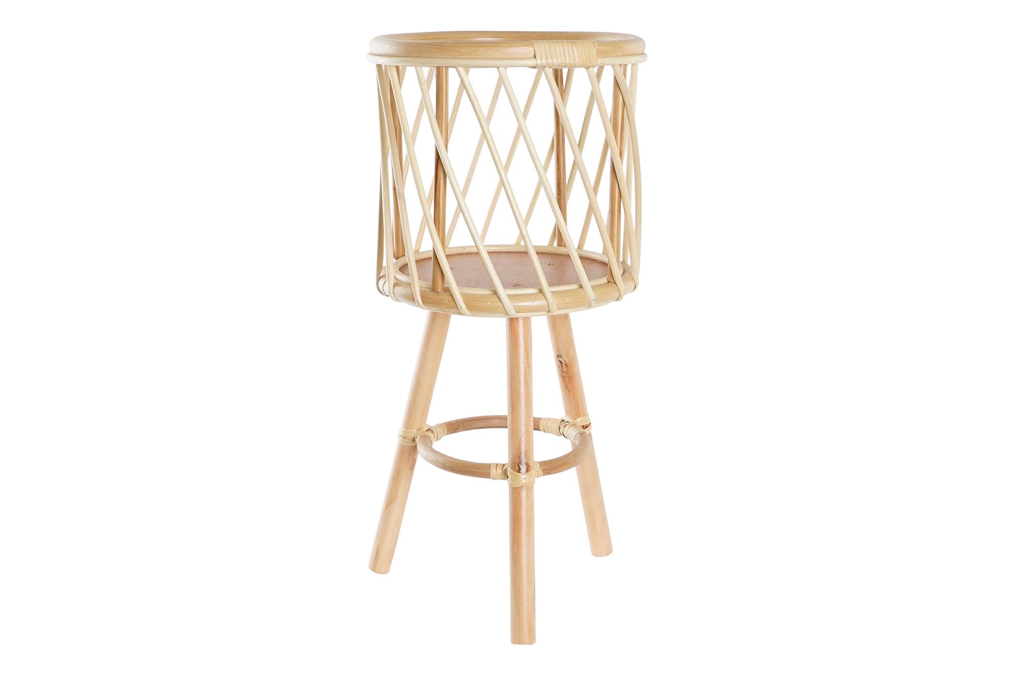 MACETERO BAMBU 28X28X60 NATURAL - Imagen 1