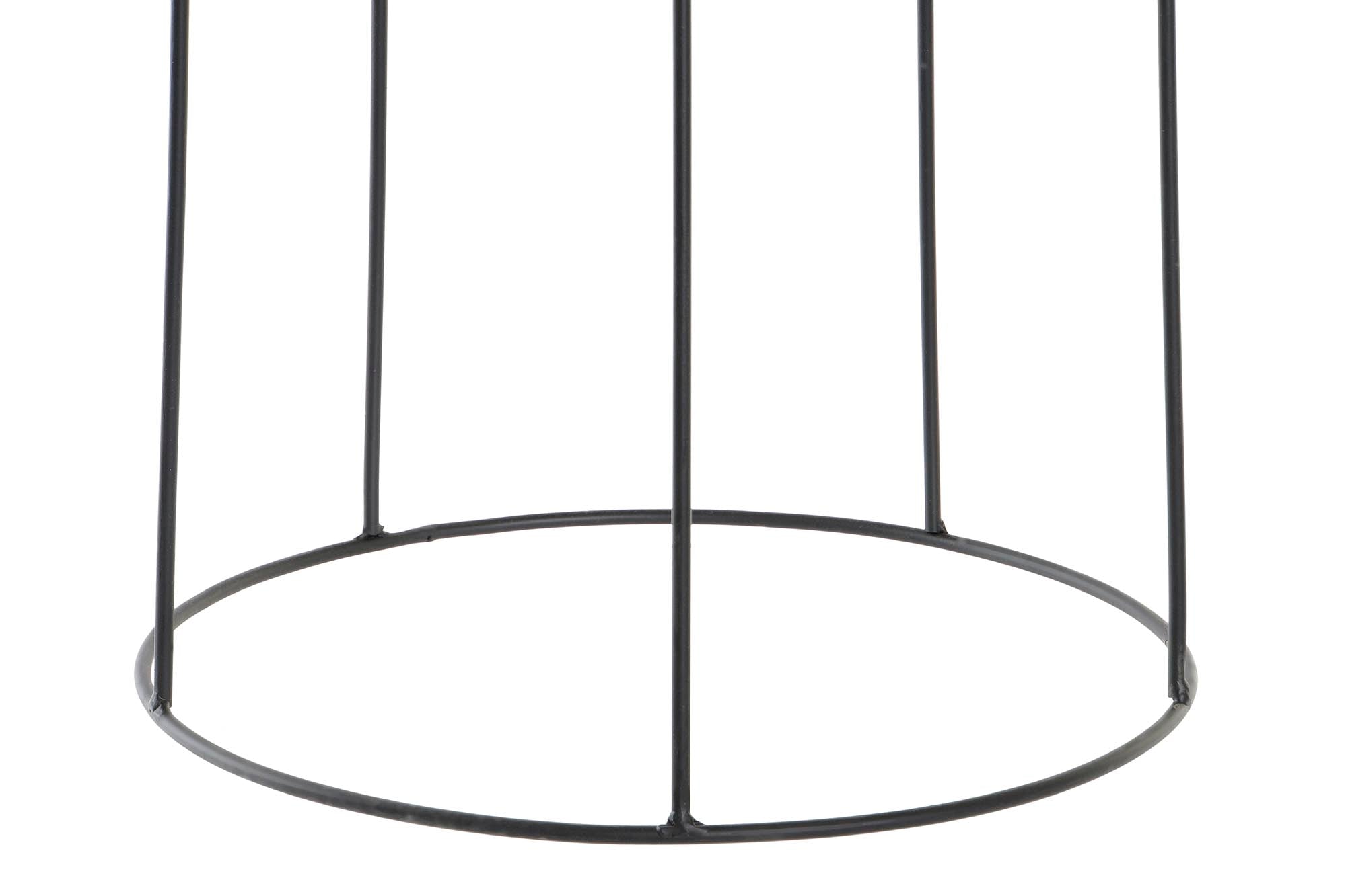 MACETERO FIBRA METAL 30X30X62 NATURAL - Imagen 2