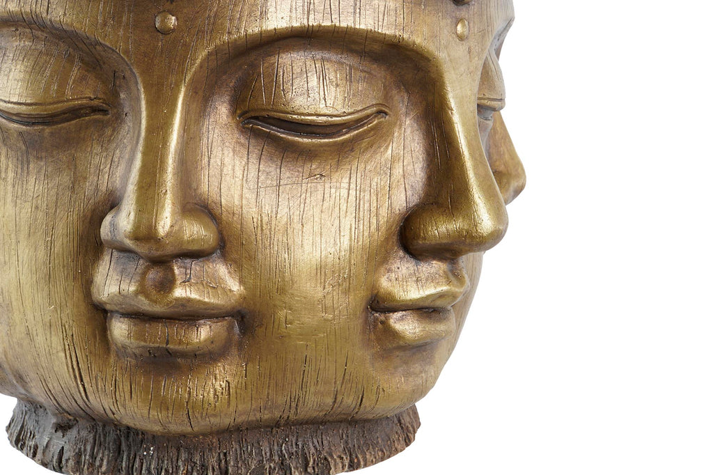 MACETERO MAGNESIA 30X34X30 BUDA ENVEJECIDO DORADO - Imagen 3