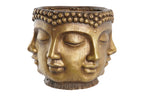 MACETERO MAGNESIA 30X34X30 BUDA ENVEJECIDO DORADO - Imagen 2