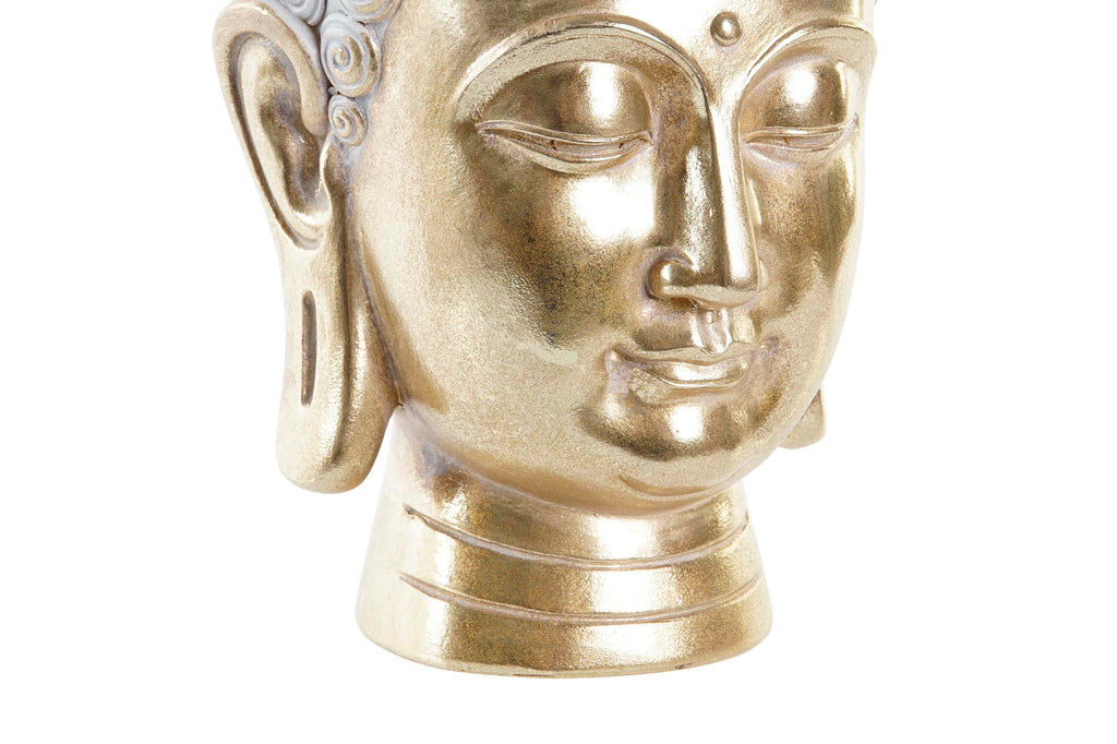 MACETERO RESINA 17,5X17,5X21 BUDA DORADO - Imagen 3