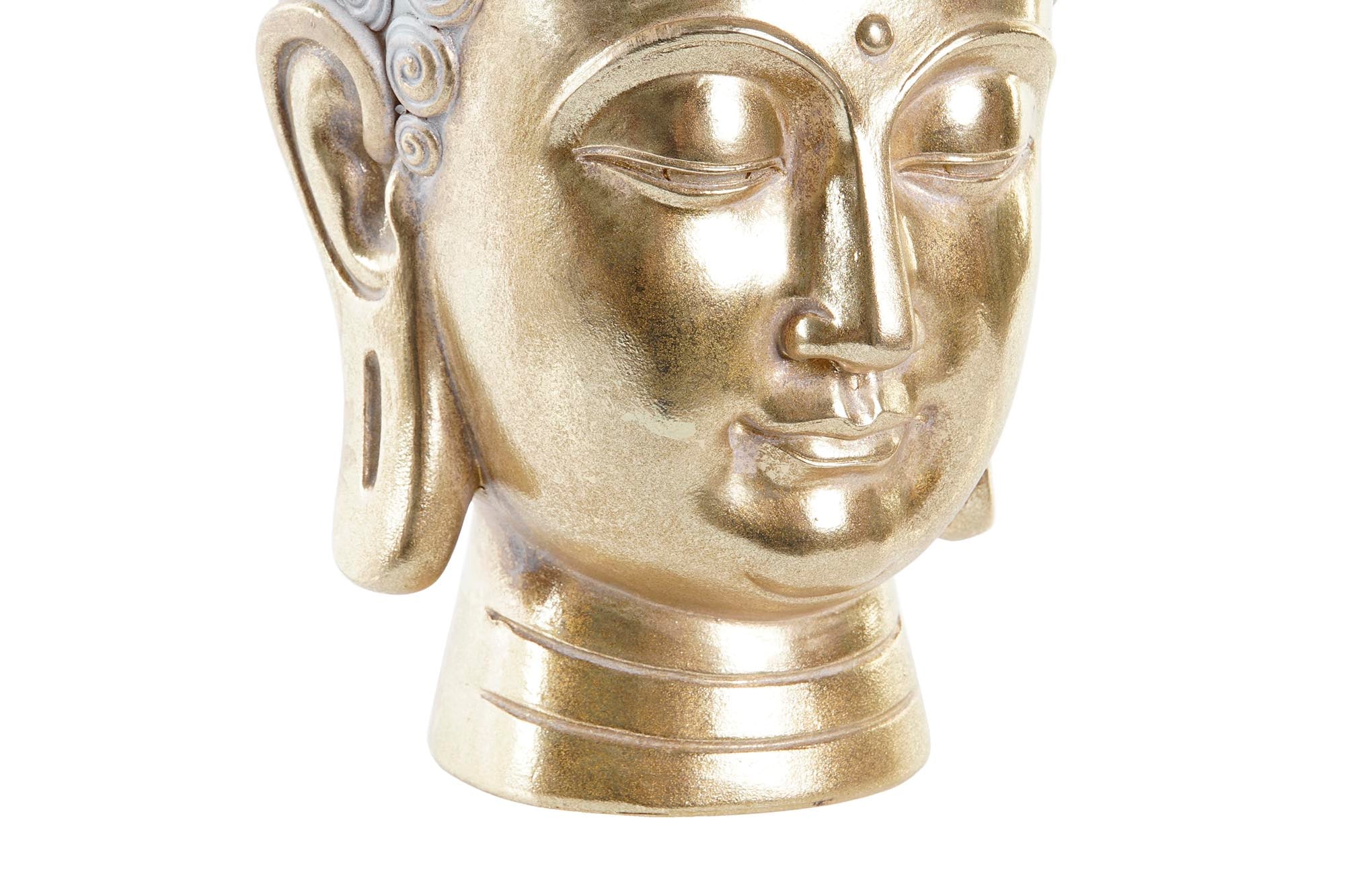 MACETERO RESINA 17,5X17,5X21 BUDA DORADO - Imagen 3