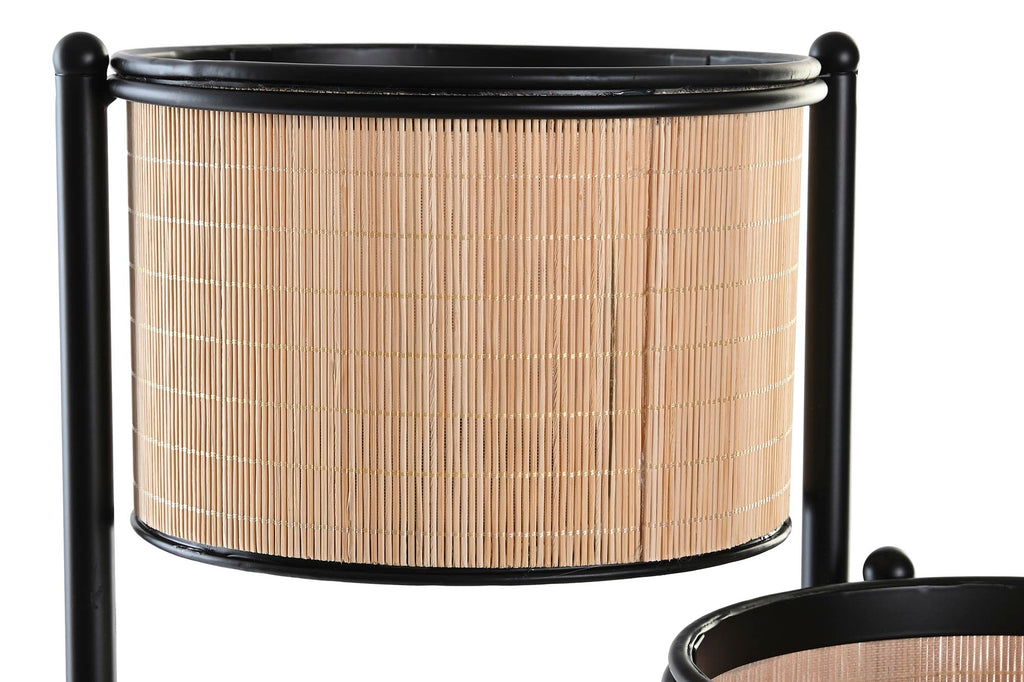 MACETERO BAMBU METAL 40X40X70,5 NATURAL - Imagen 3