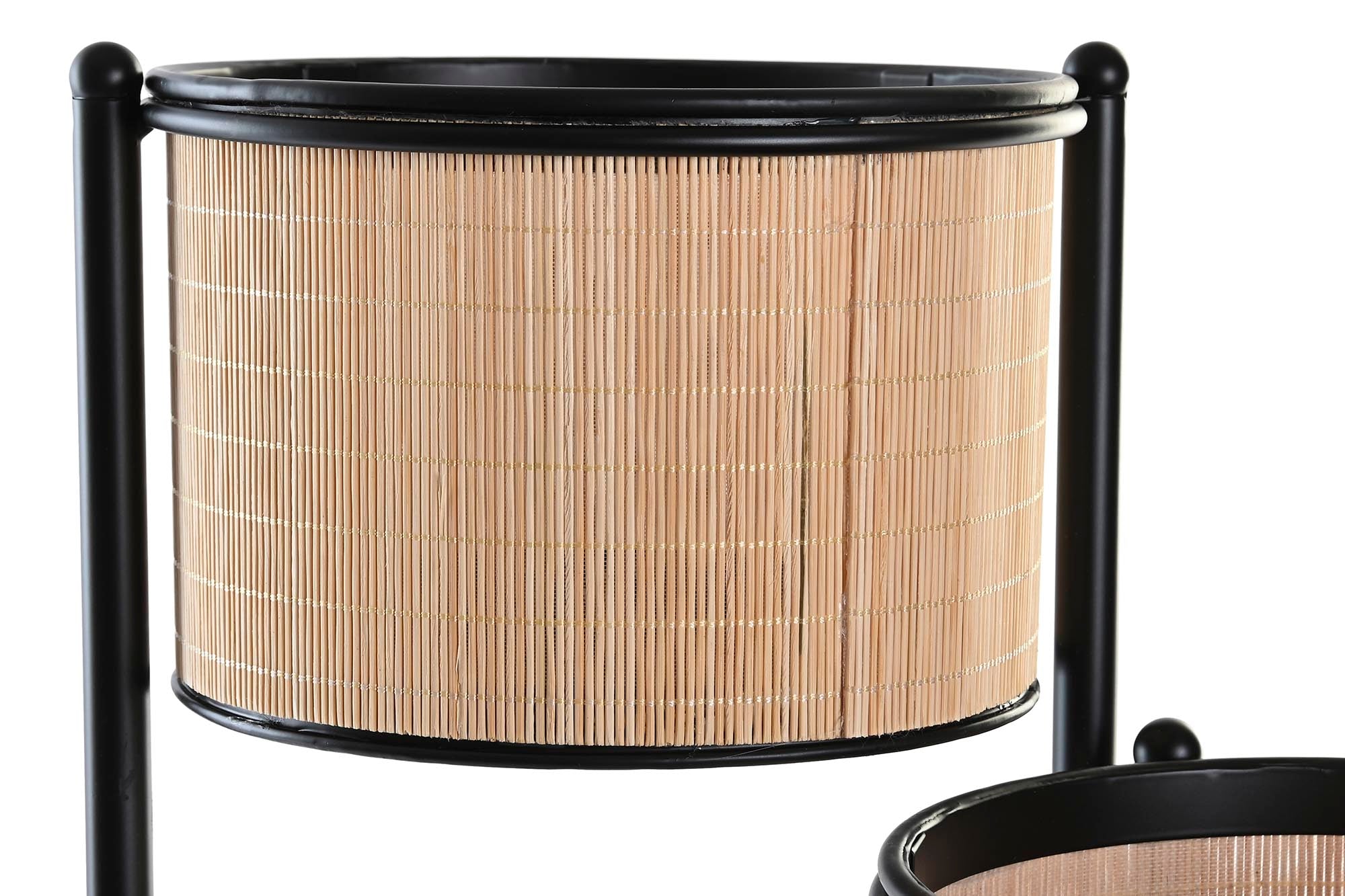 MACETERO BAMBU METAL 40X40X70,5 NATURAL - Imagen 3