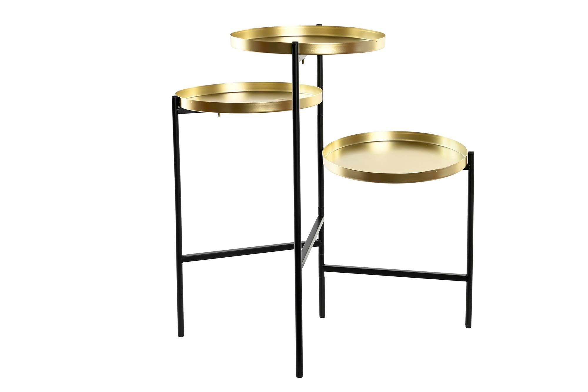 MACETERO METAL 60X40X60 DORADO - Imagen 1