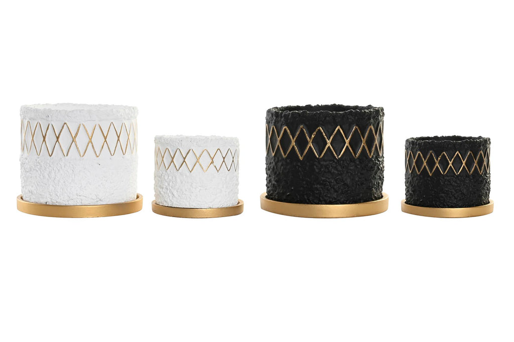 MACETA SET 2 CEMENTO 20X20X18 RUGOSO 2 SURT. - Imagen 1