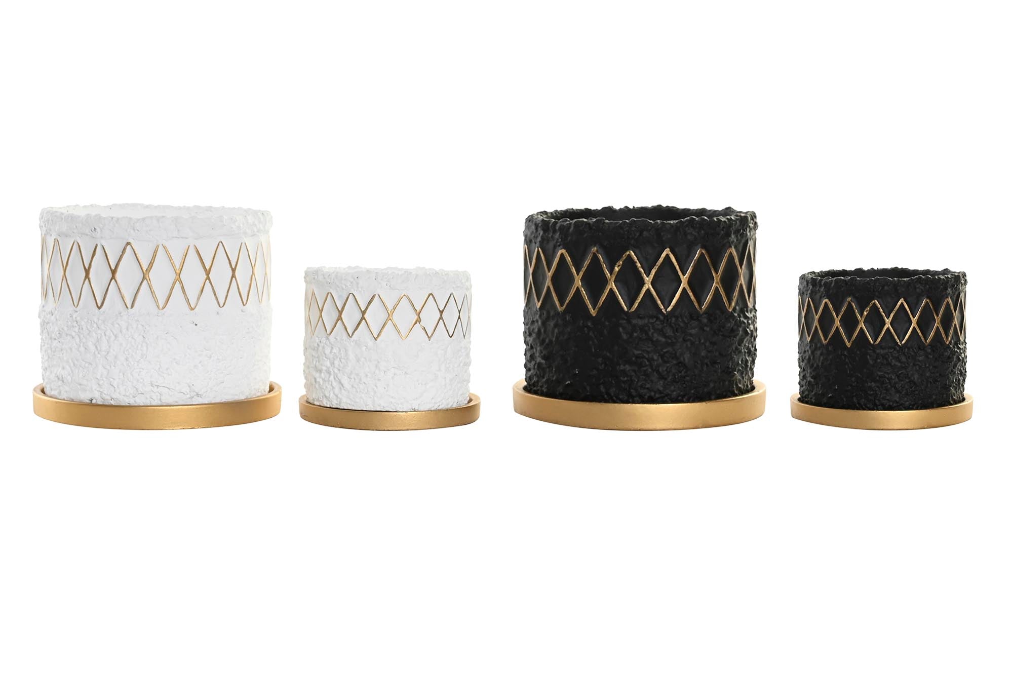 MACETA SET 2 CEMENTO 20X20X18 RUGOSO 2 SURT. - Imagen 1