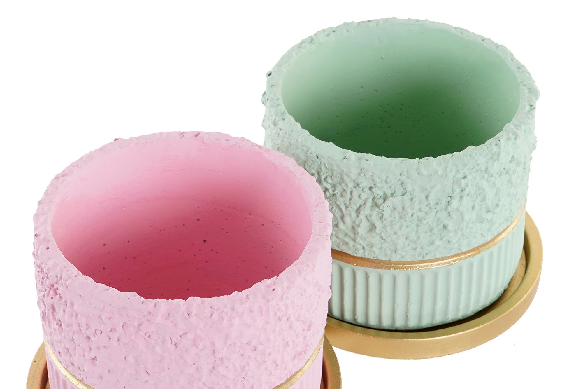 MACETA SET 2 CEMENTO 20X20X16,5 RUGOSO 2 SURT. - Imagen 3