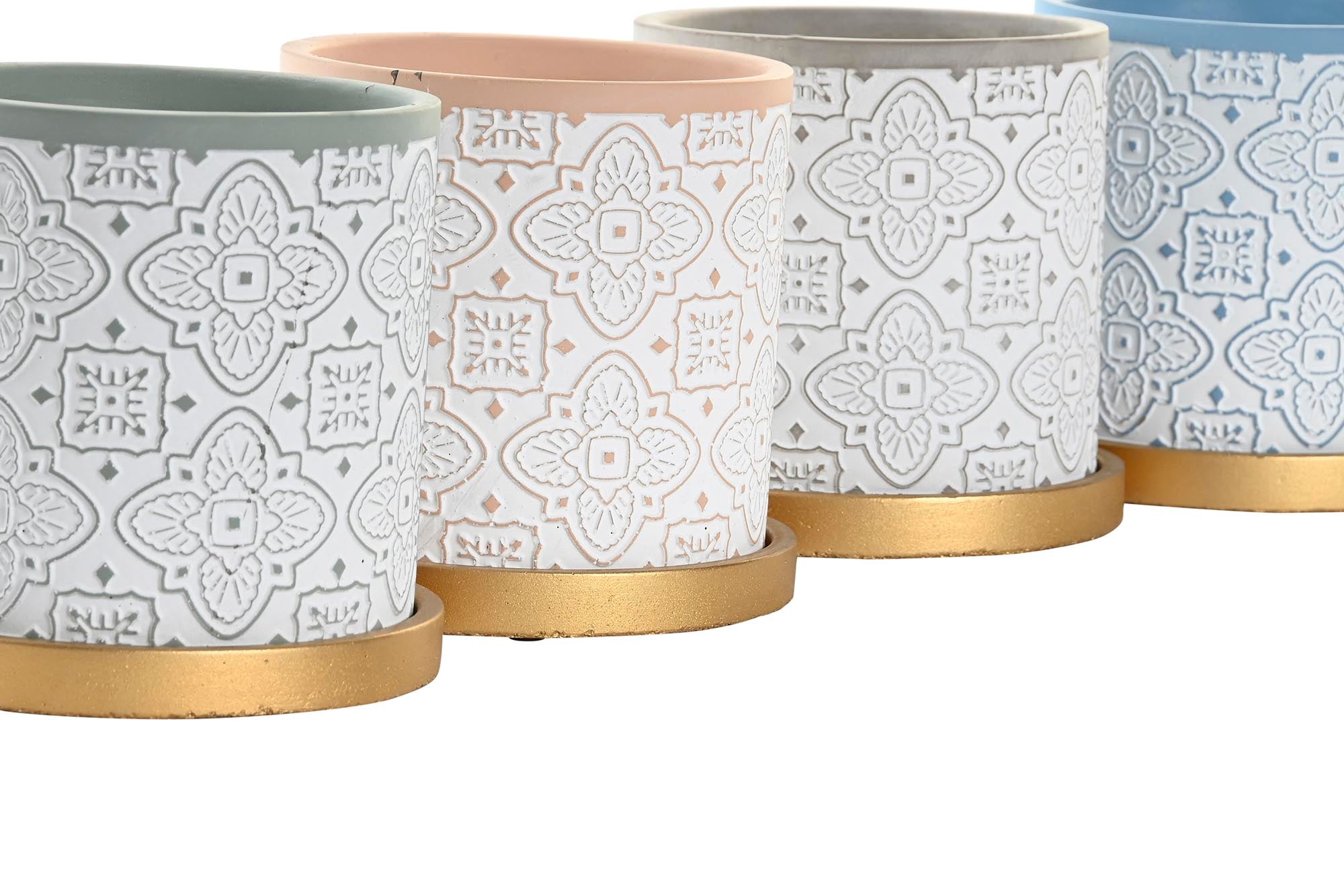 MACETA CEMENTO 14X14X14 CON PLATO 4 SURT. - Imagen 2