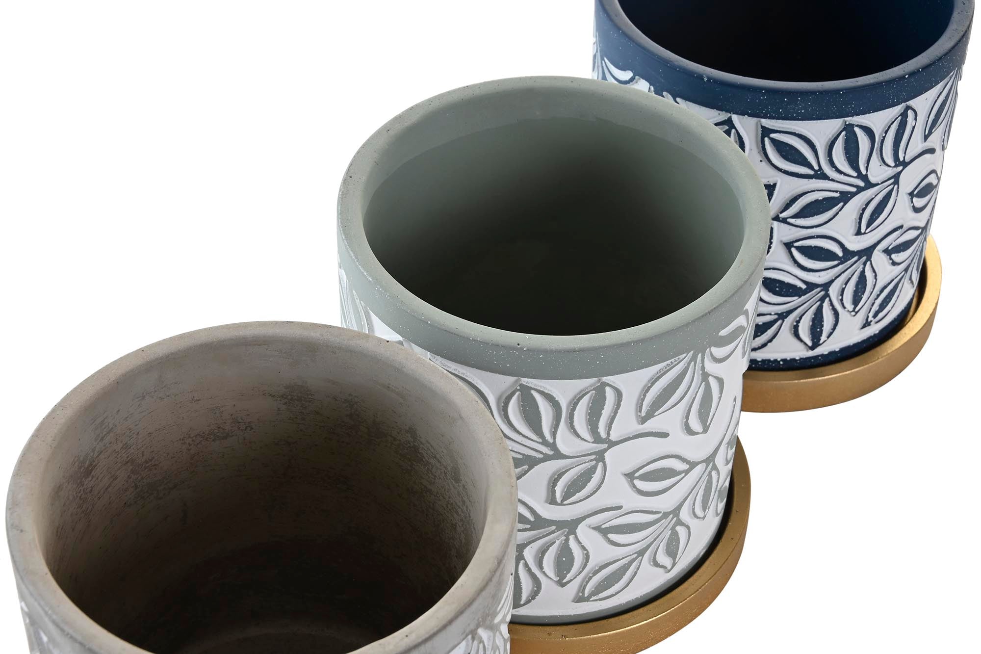 MACETA CEMENTO 13X13X14 CON PLATO 4 SURT. - Imagen 2