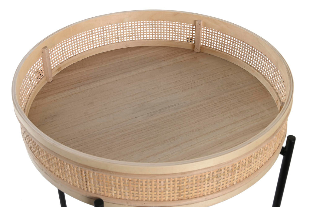 MACETERO RATAN METAL 43X43X46 NATURAL - Imagen 2