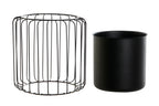 MACETERO METAL 26X26X26 NEGRO - Imagen 3