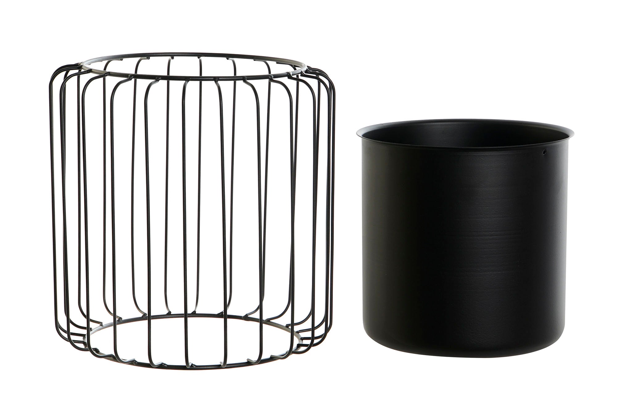 MACETERO METAL 26X26X26 NEGRO - Imagen 3