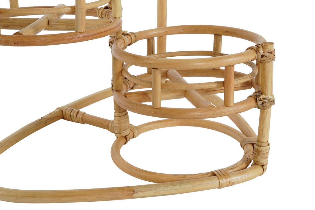 MACETERO RATAN 48X28X45 3 MACETAS NATURAL - Imagen 3