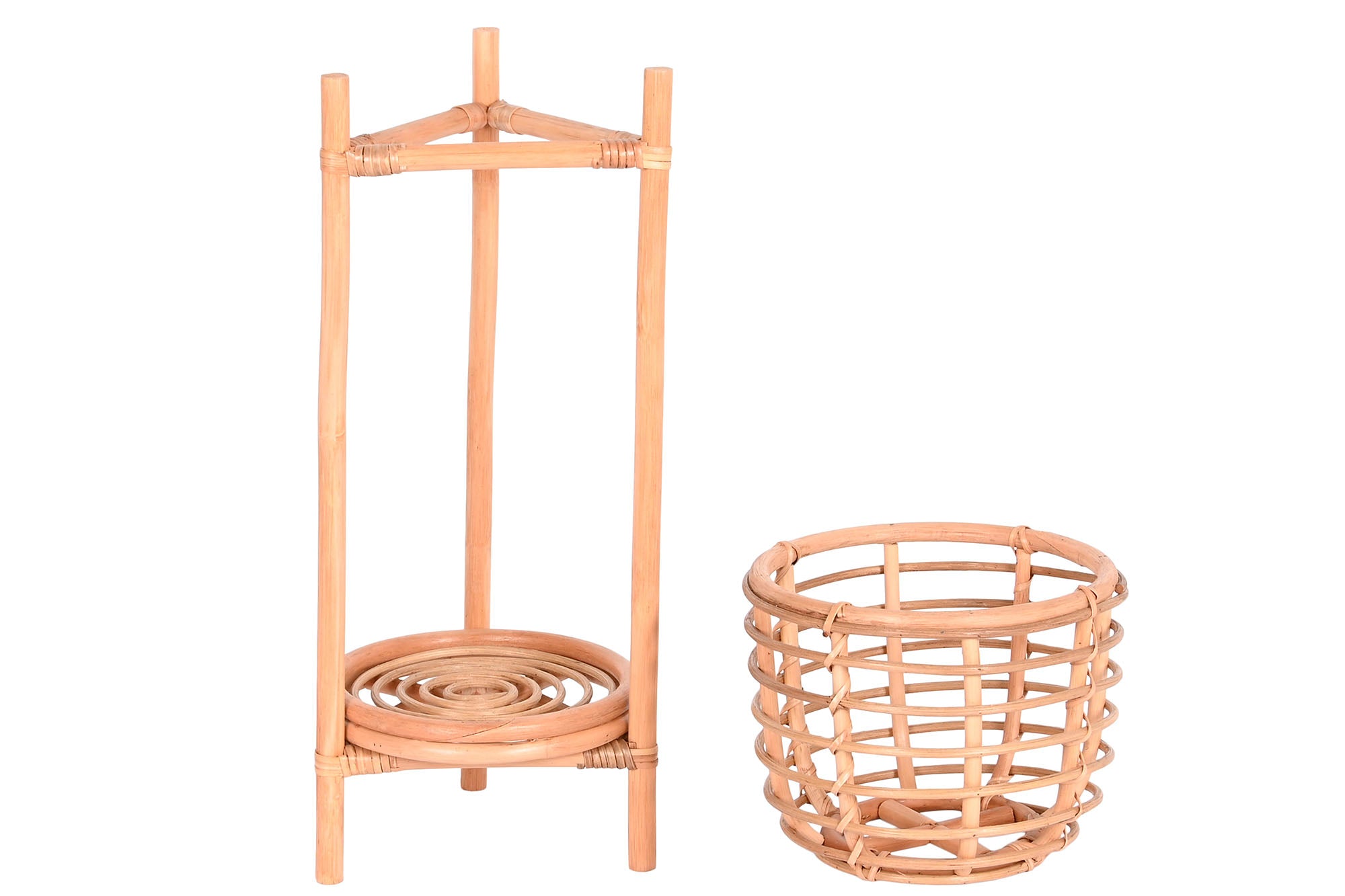 MACETERO RATAN 25X25X70 NATURAL - Imagen 2