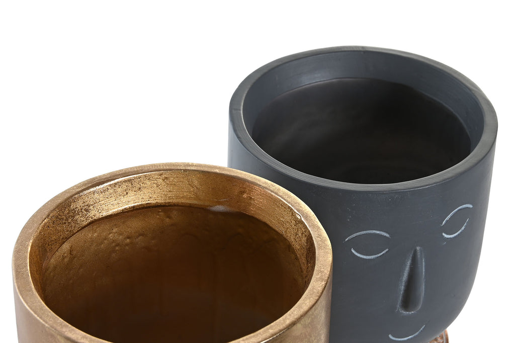 MACETERO RESINA 12,5X12,5X19 CARA 2 SURT. - Imagen 1