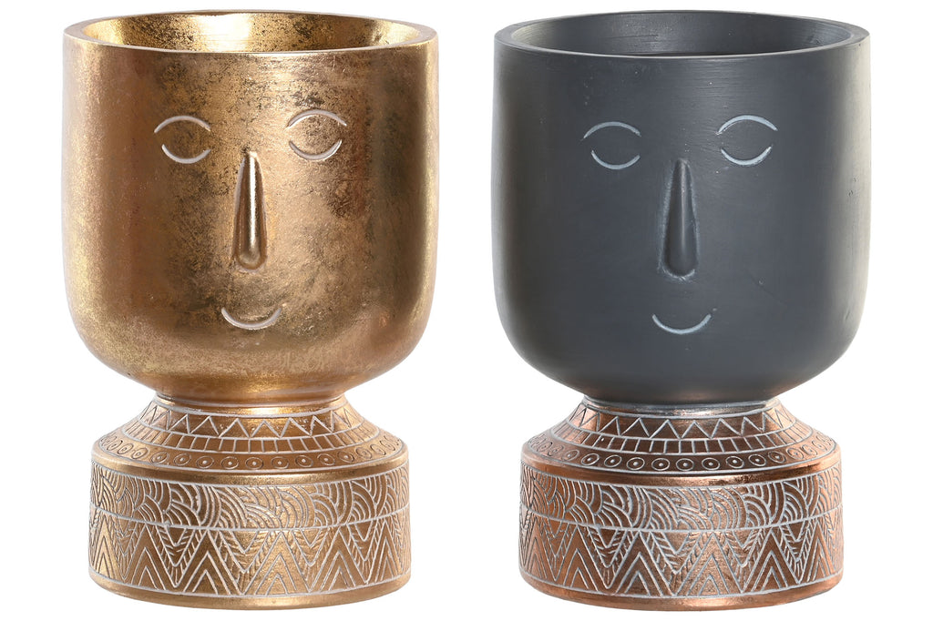 MACETERO RESINA 12,5X12,5X19 CARA 2 SURT. - Imagen 2