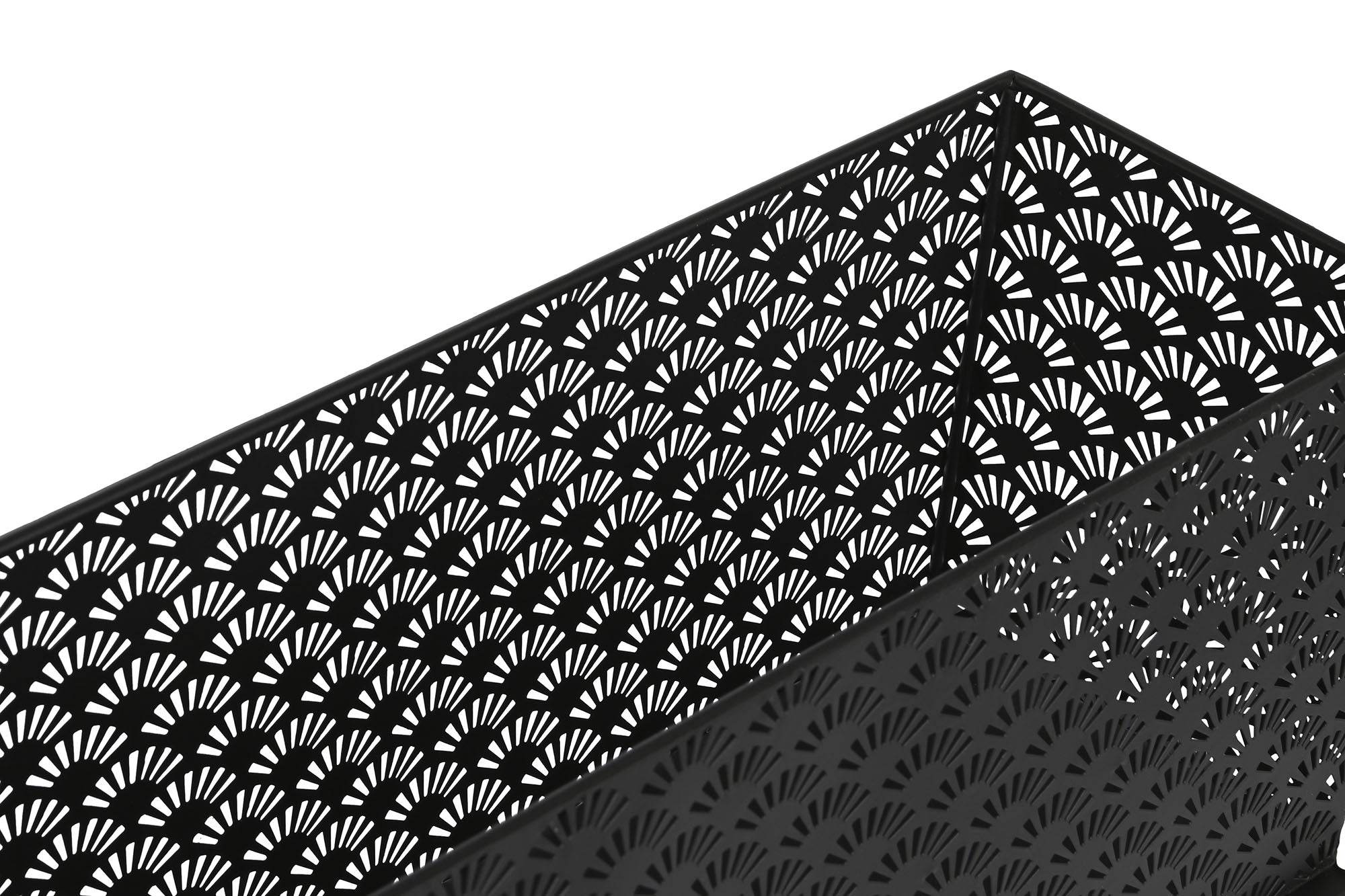 MACETERO SET 2 METAL 60X22X70 NEGRO - Imagen 2