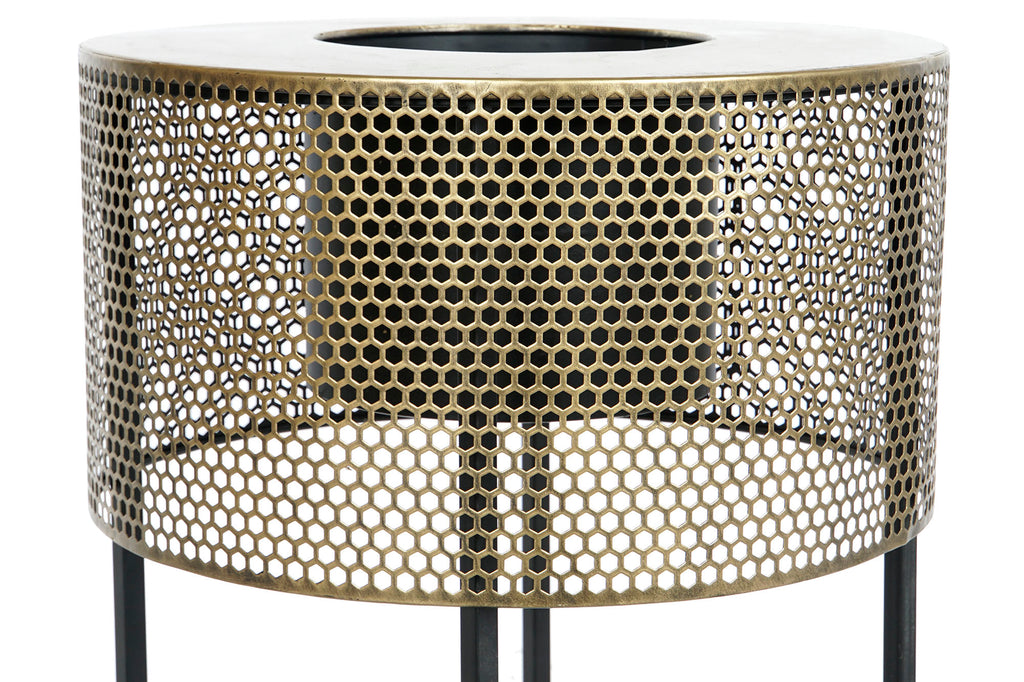 MACETERO SET 2 METAL 33X33X67 NEGRO - Imagen 2