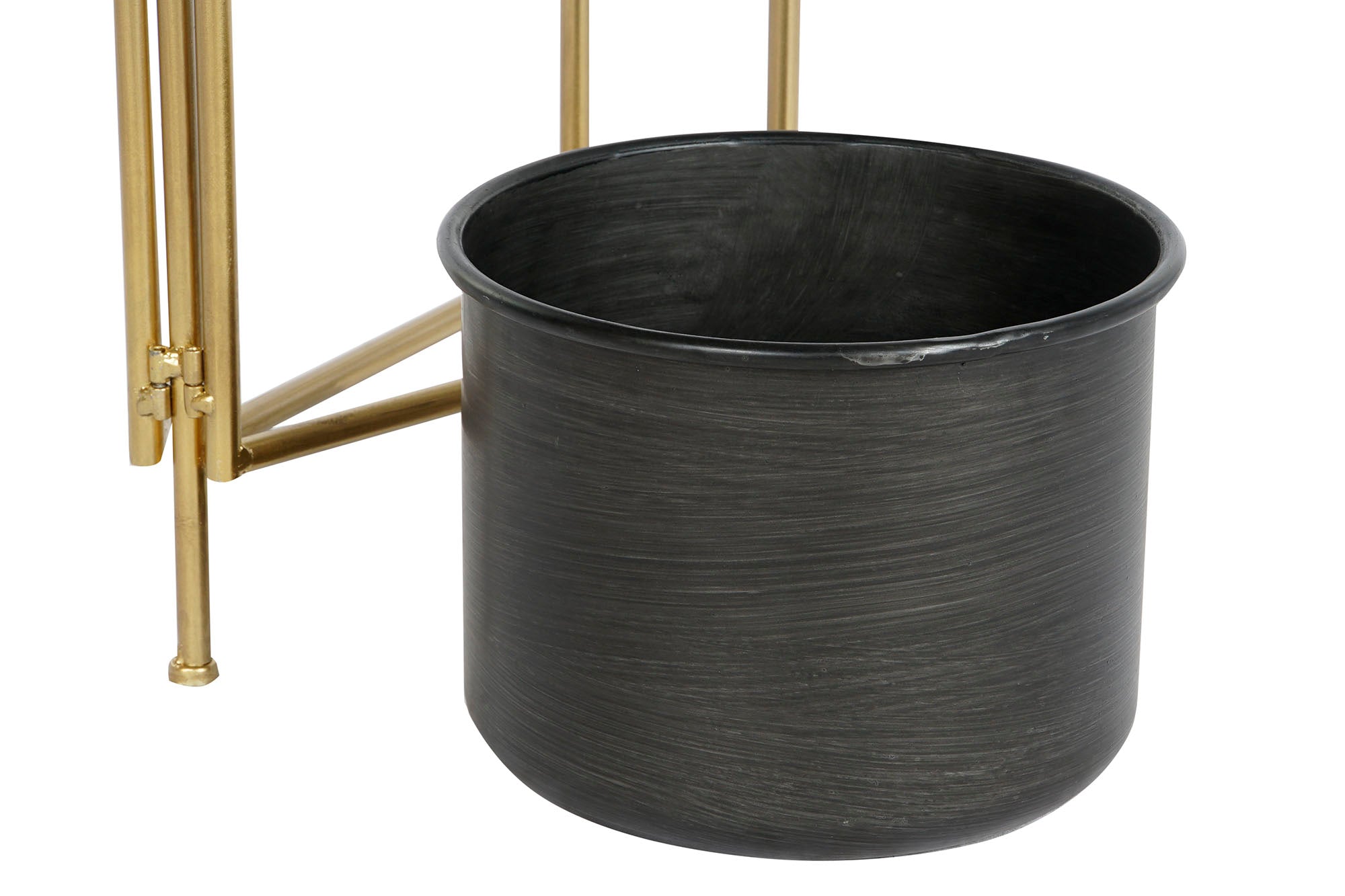 MACETERO METAL 30X21X80 DORADO - Imagen 6