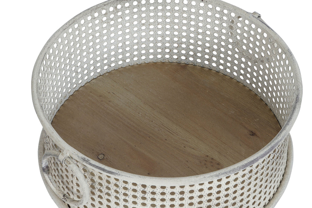 CESTA SET 3 METAL 43X42X17 ENVEJECIDO MULTICOLOR - Imagen 2