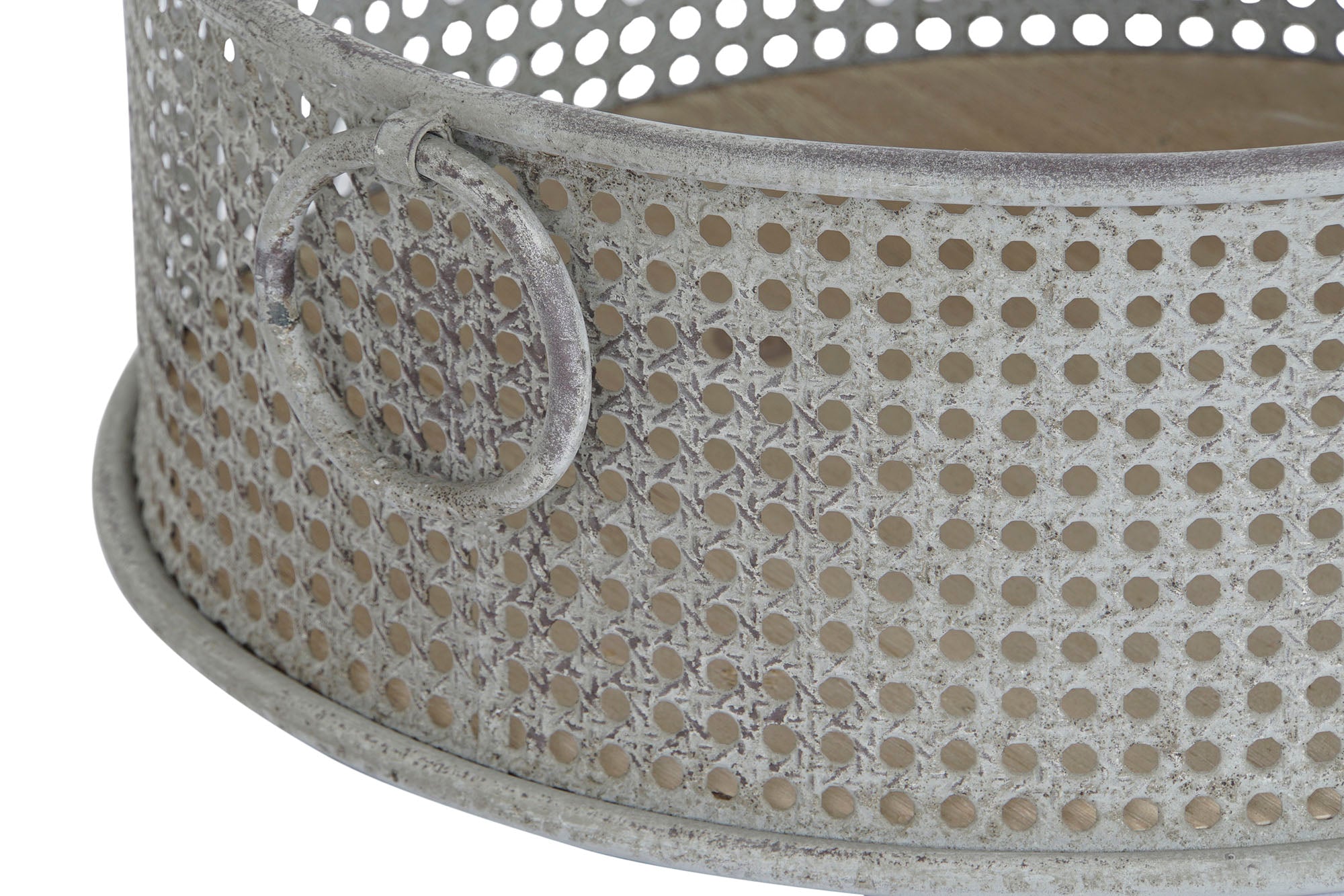 CESTA SET 3 METAL 43X42X17 ENVEJECIDO MULTICOLOR - Imagen 3