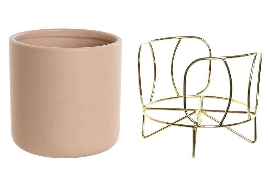 MACETERO GRES METAL 18X18X21 2 SURT. - Imagen 3