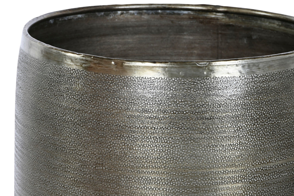 MACETERO SET 2 ALUMINIO 35X35X64 ENVEJECIDO - Imagen 3