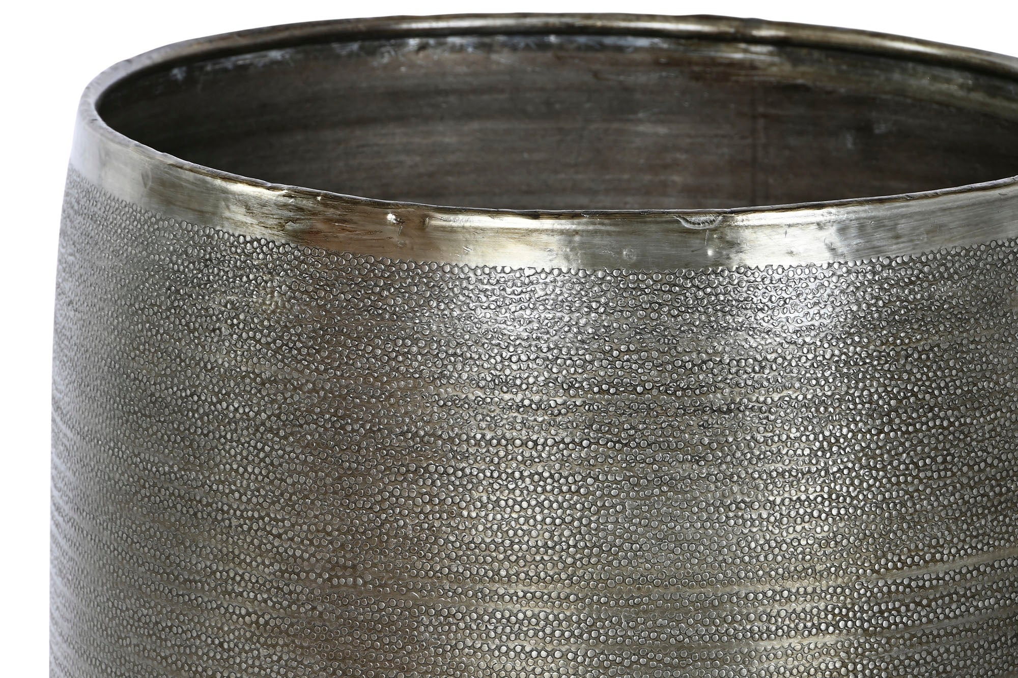 MACETERO SET 2 ALUMINIO 35X35X64 ENVEJECIDO - Imagen 3