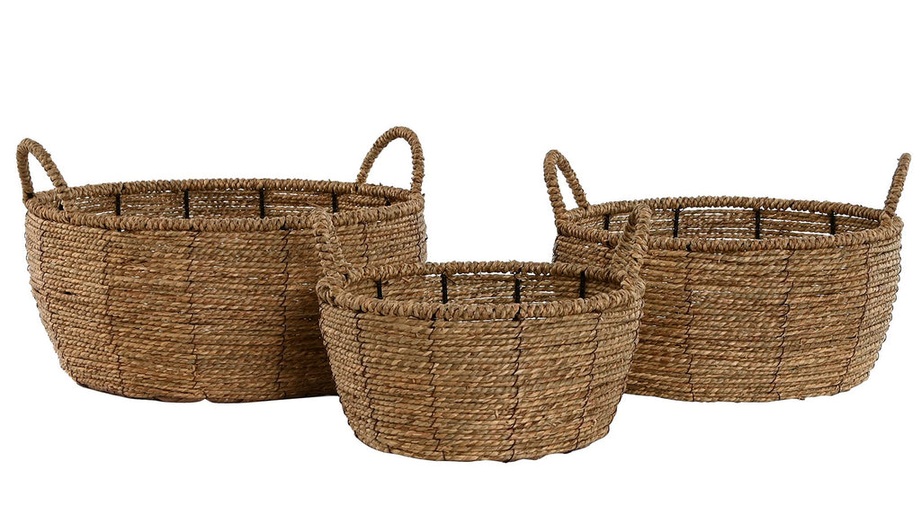 MACETERO SET 3 FIBRA METAL 34X33X15 ASA NATURAL - Imagen 3